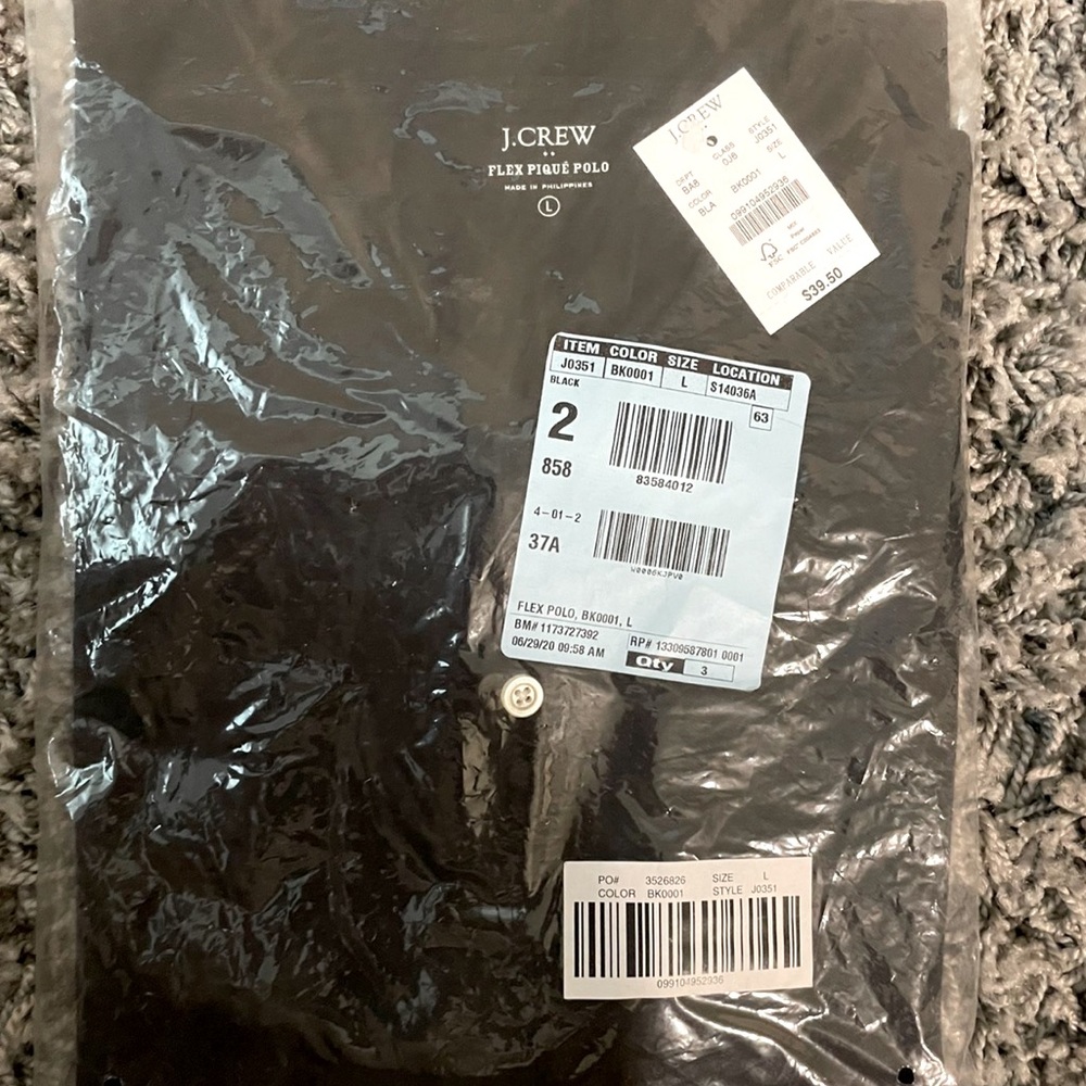JCrew-mens polo - dark blue